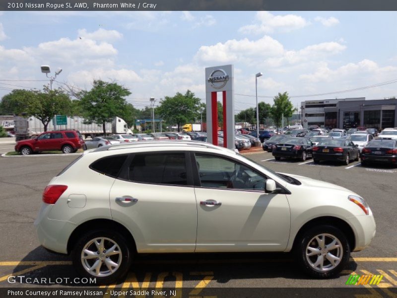 Phantom White / Gray 2010 Nissan Rogue SL AWD