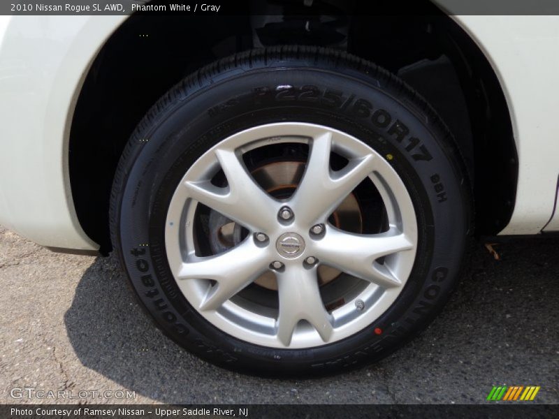 Phantom White / Gray 2010 Nissan Rogue SL AWD
