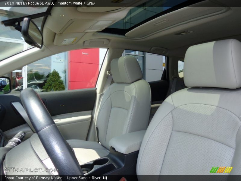 Phantom White / Gray 2010 Nissan Rogue SL AWD