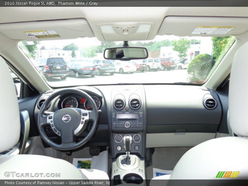 Phantom White / Gray 2010 Nissan Rogue SL AWD