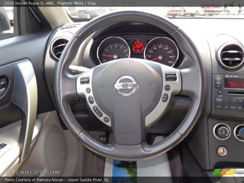 Phantom White / Gray 2010 Nissan Rogue SL AWD