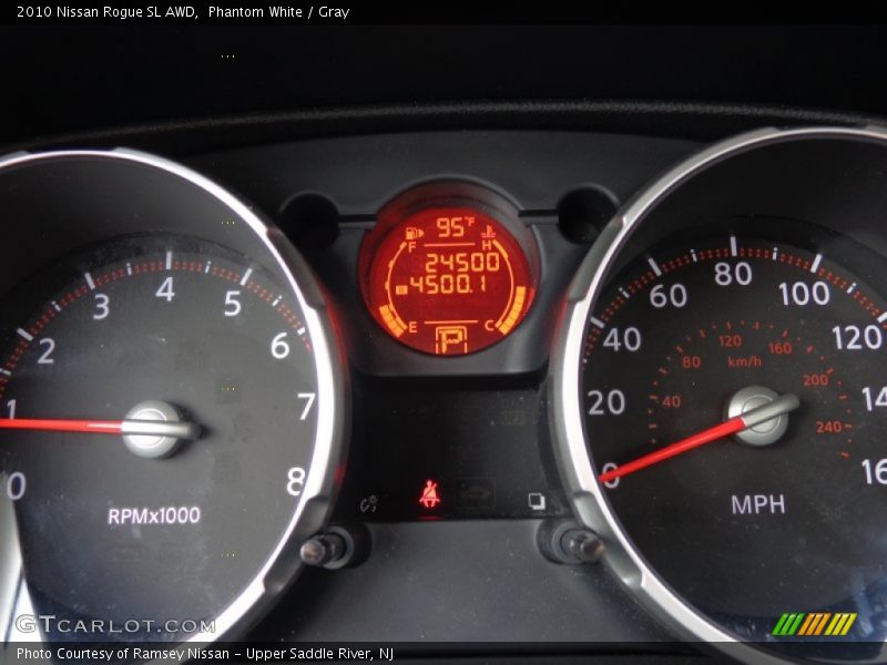 Phantom White / Gray 2010 Nissan Rogue SL AWD