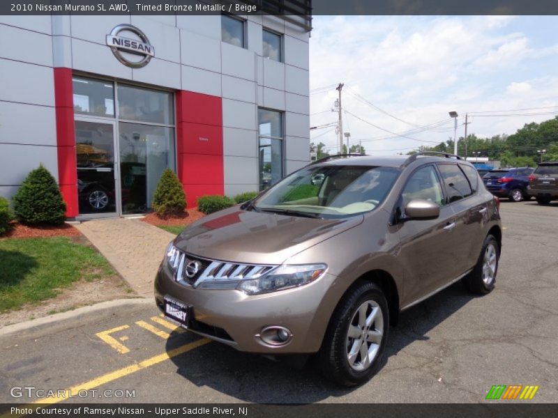 Tinted Bronze Metallic / Beige 2010 Nissan Murano SL AWD