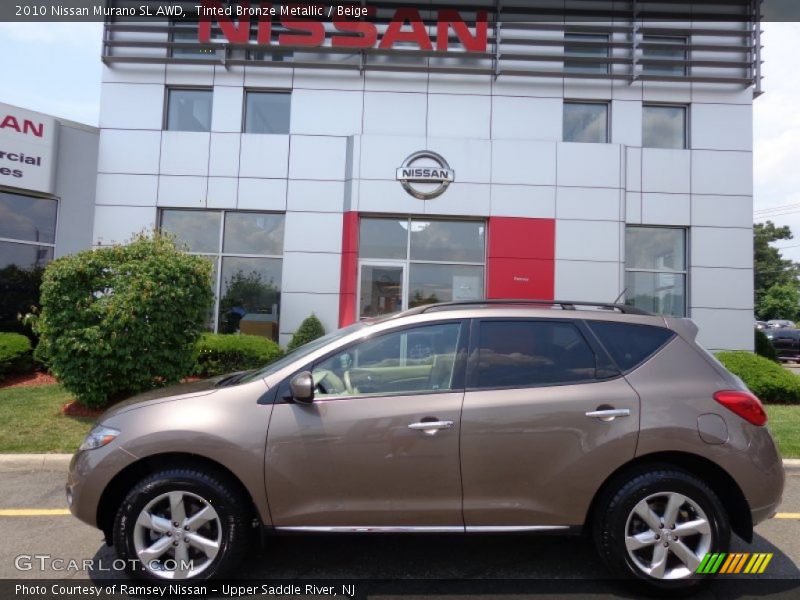 Tinted Bronze Metallic / Beige 2010 Nissan Murano SL AWD