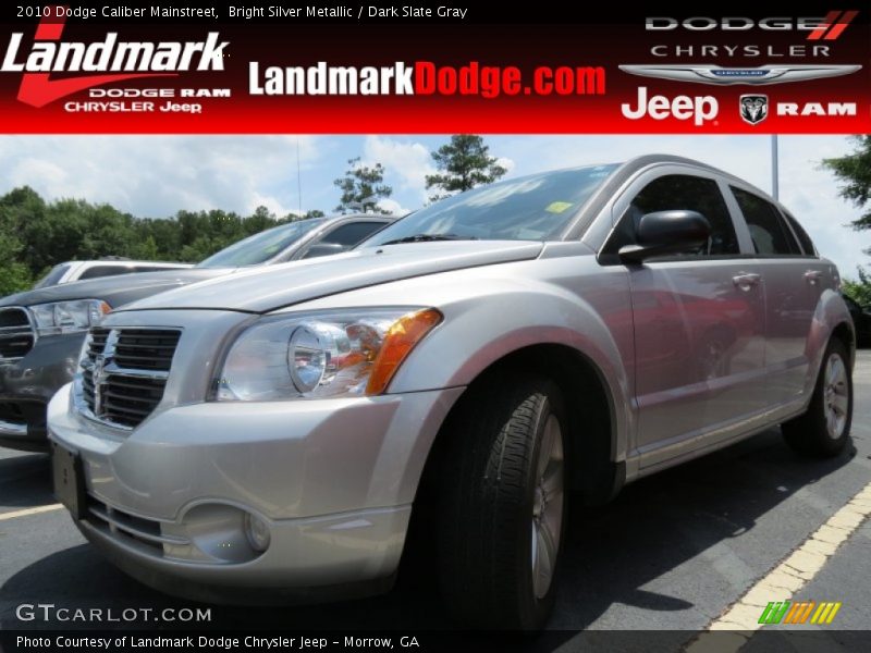 Bright Silver Metallic / Dark Slate Gray 2010 Dodge Caliber Mainstreet
