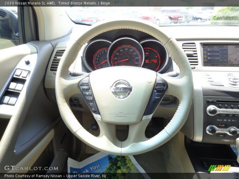 Tinted Bronze Metallic / Beige 2010 Nissan Murano SL AWD