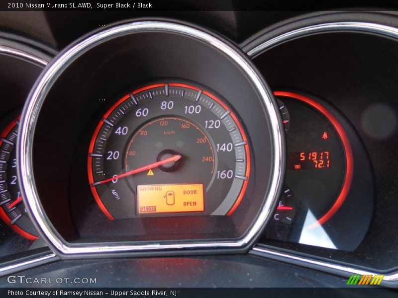Super Black / Black 2010 Nissan Murano SL AWD
