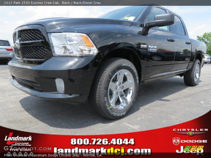 Black / Black/Diesel Gray 2013 Ram 1500 Express Crew Cab