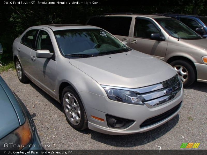 Smokestone Metallic / Medium Light Stone 2010 Ford Fusion SE