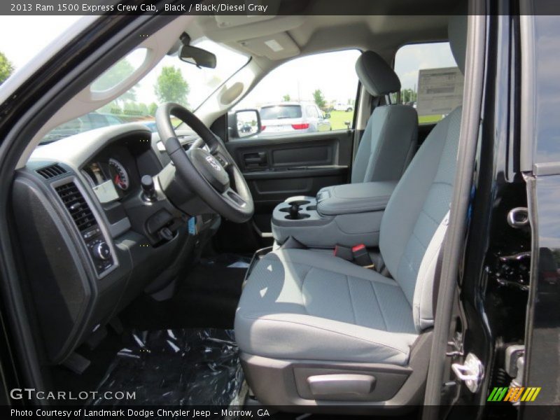 Black / Black/Diesel Gray 2013 Ram 1500 Express Crew Cab