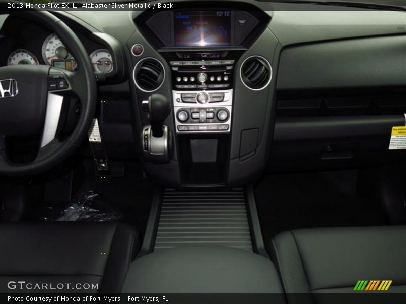 Alabaster Silver Metallic / Black 2013 Honda Pilot EX-L