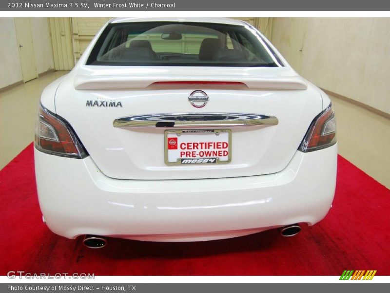Winter Frost White / Charcoal 2012 Nissan Maxima 3.5 SV