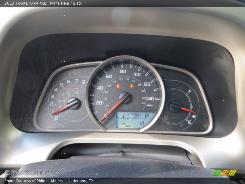 Pyrite Mica / Black 2013 Toyota RAV4 XLE