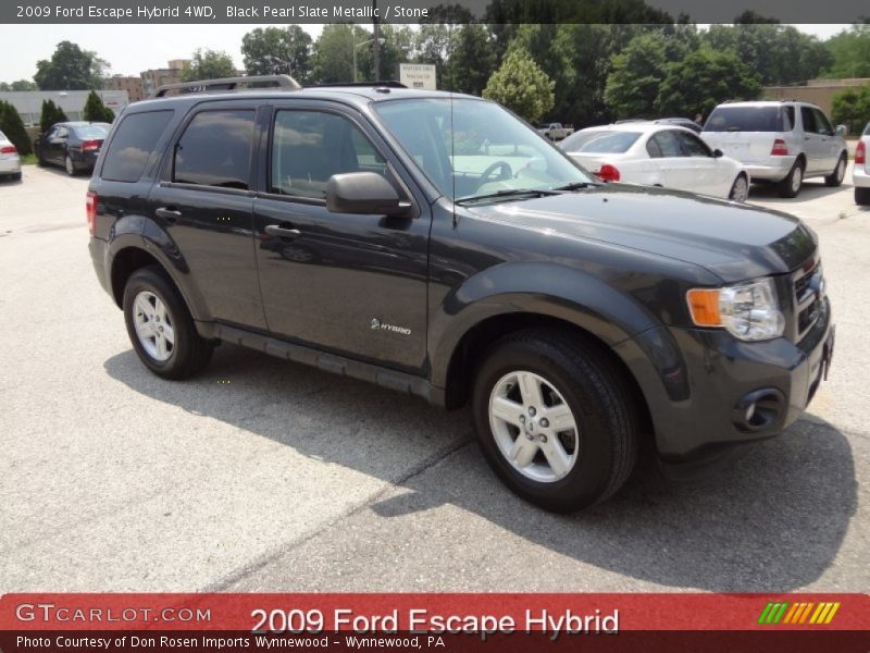 Black Pearl Slate Metallic / Stone 2009 Ford Escape Hybrid 4WD