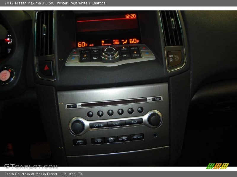 Winter Frost White / Charcoal 2012 Nissan Maxima 3.5 SV