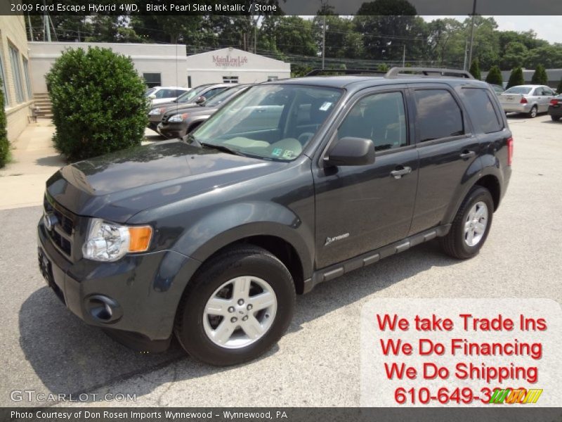 Black Pearl Slate Metallic / Stone 2009 Ford Escape Hybrid 4WD
