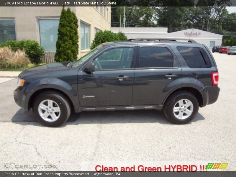 Black Pearl Slate Metallic / Stone 2009 Ford Escape Hybrid 4WD