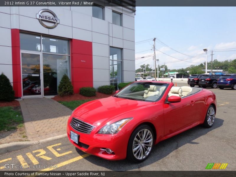 Vibrant Red / Wheat 2012 Infiniti G 37 Convertible