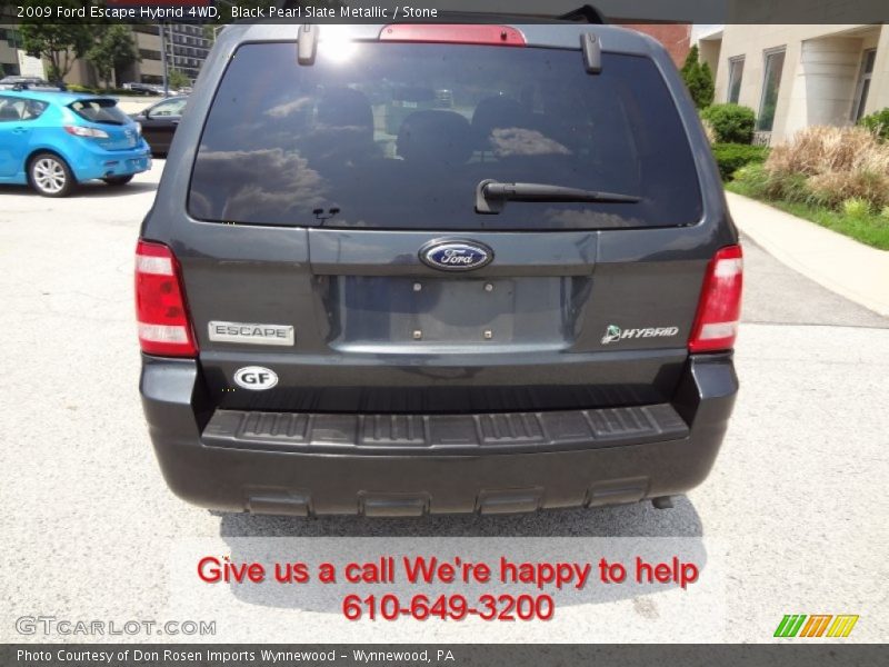 Black Pearl Slate Metallic / Stone 2009 Ford Escape Hybrid 4WD
