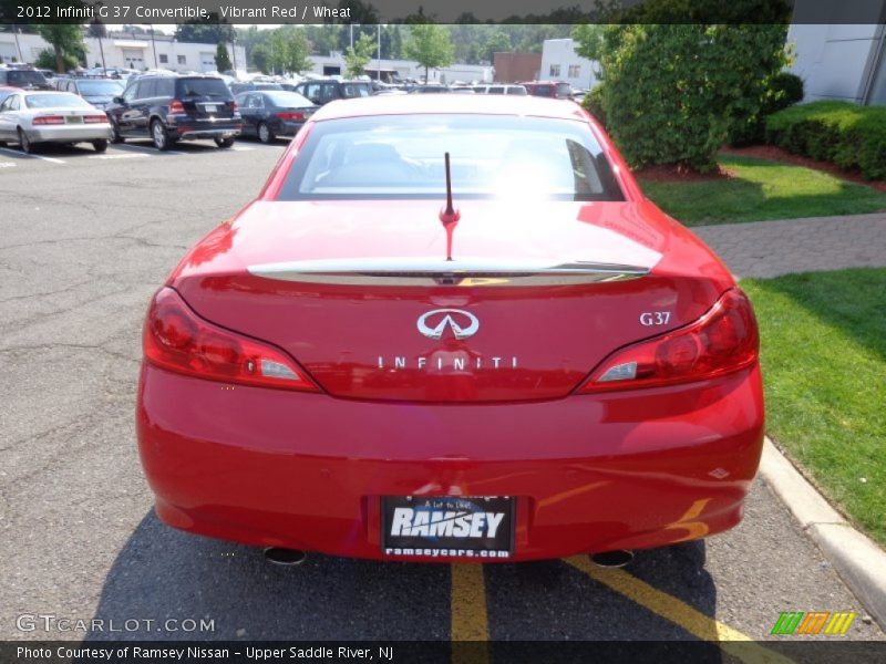 Vibrant Red / Wheat 2012 Infiniti G 37 Convertible