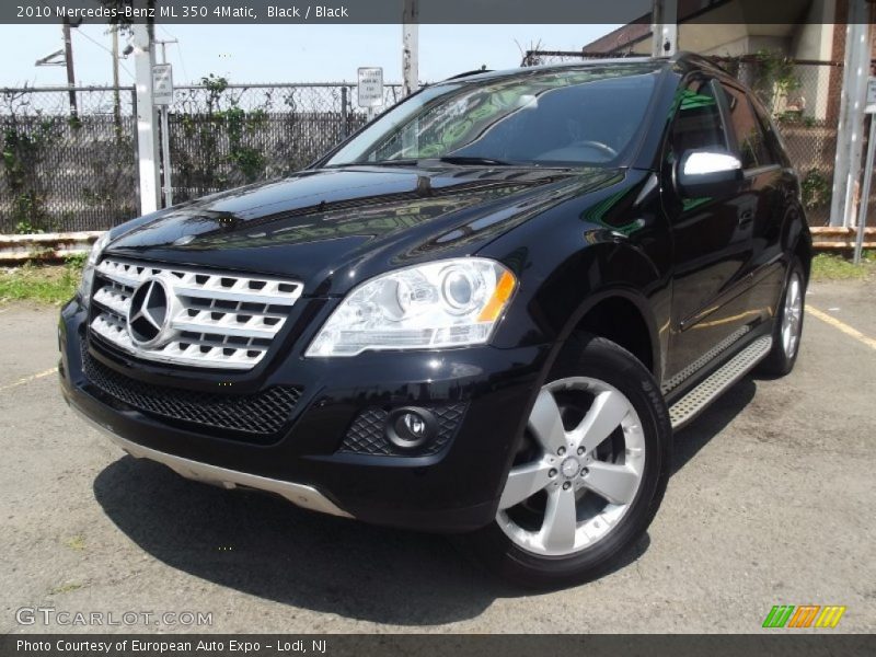 Black / Black 2010 Mercedes-Benz ML 350 4Matic