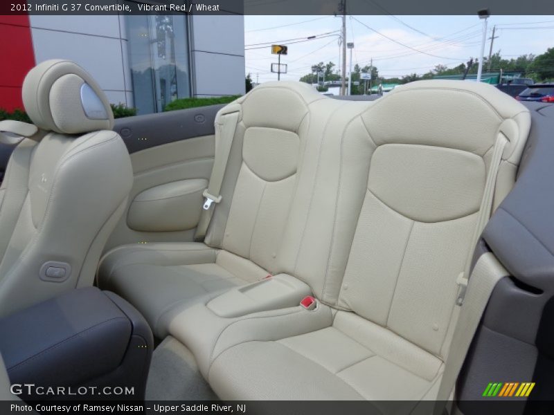 Rear Seat of 2012 G 37 Convertible