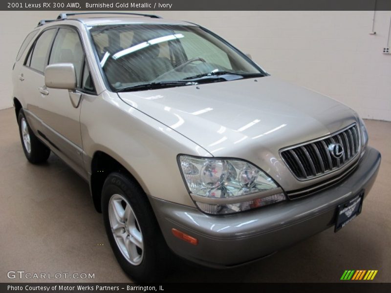 Burnished Gold Metallic / Ivory 2001 Lexus RX 300 AWD