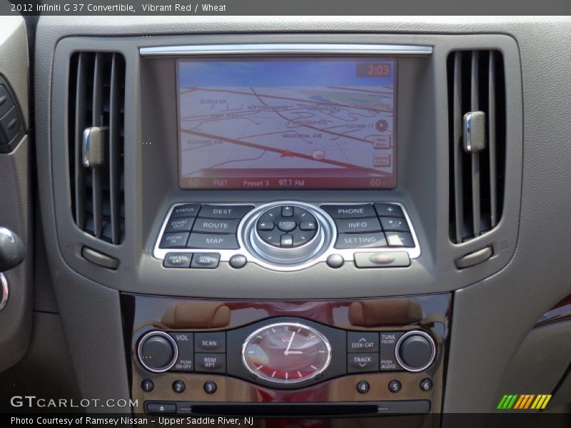 Controls of 2012 G 37 Convertible