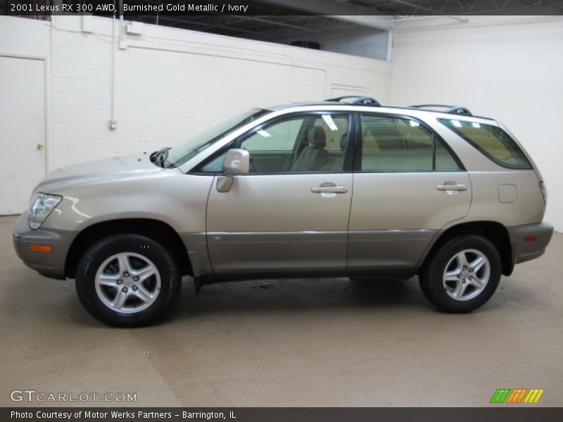 Burnished Gold Metallic / Ivory 2001 Lexus RX 300 AWD