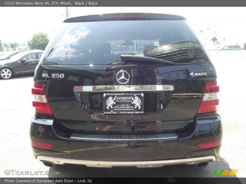 Black / Black 2010 Mercedes-Benz ML 350 4Matic