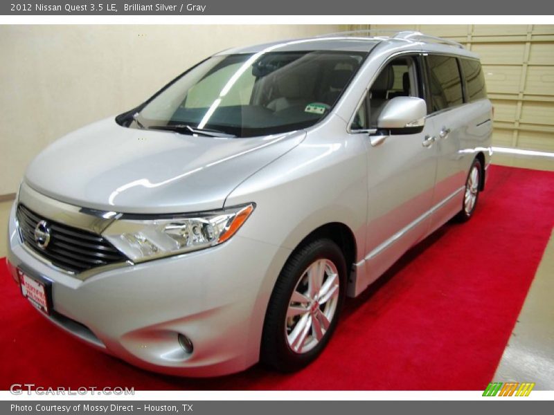 Brilliant Silver / Gray 2012 Nissan Quest 3.5 LE