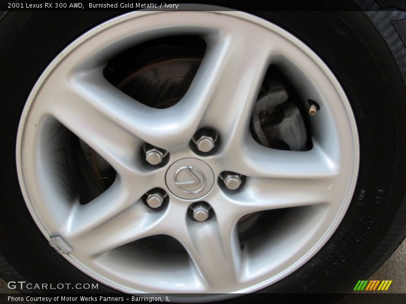 Burnished Gold Metallic / Ivory 2001 Lexus RX 300 AWD