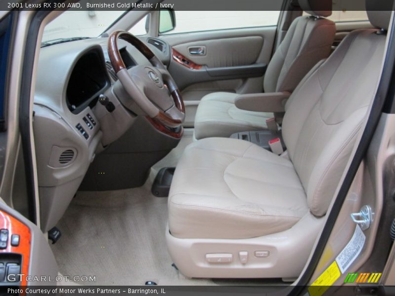 Burnished Gold Metallic / Ivory 2001 Lexus RX 300 AWD