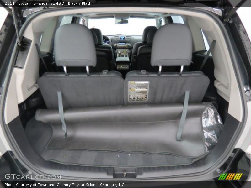 Black / Black 2011 Toyota Highlander SE 4WD