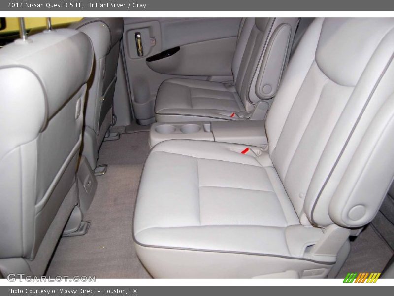 Rear Seat of 2012 Quest 3.5 LE
