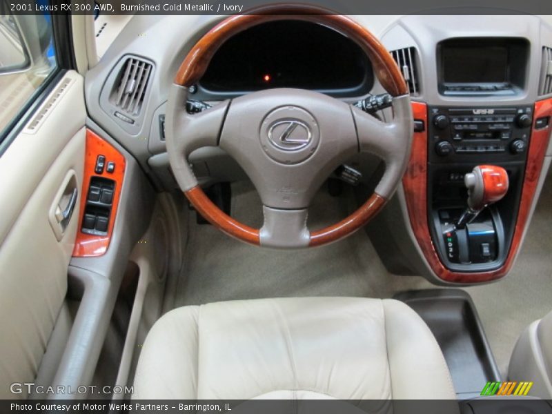 Burnished Gold Metallic / Ivory 2001 Lexus RX 300 AWD