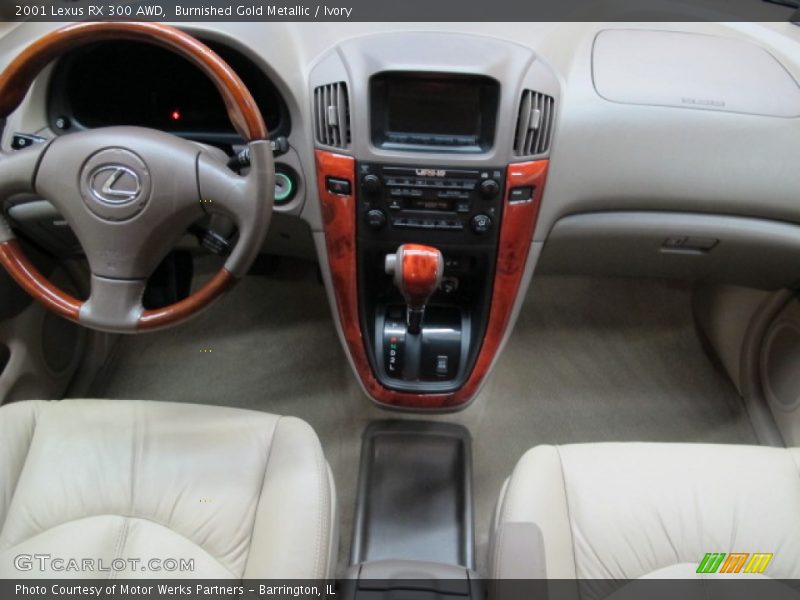 Burnished Gold Metallic / Ivory 2001 Lexus RX 300 AWD