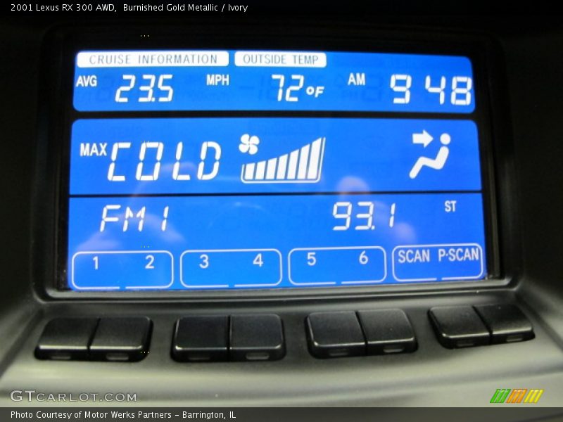 Burnished Gold Metallic / Ivory 2001 Lexus RX 300 AWD