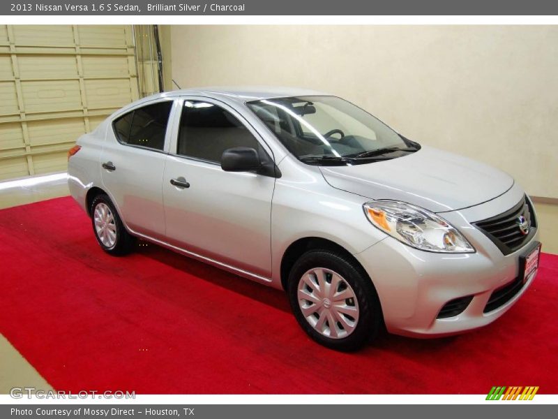 Brilliant Silver / Charcoal 2013 Nissan Versa 1.6 S Sedan