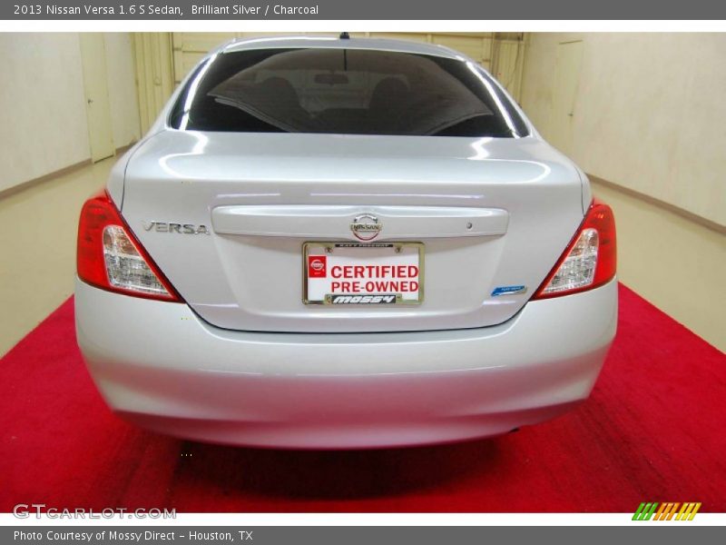 Brilliant Silver / Charcoal 2013 Nissan Versa 1.6 S Sedan
