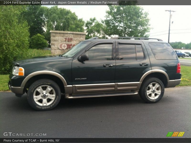 Aspen Green Metallic / Medium Parchment 2004 Ford Explorer Eddie Bauer 4x4