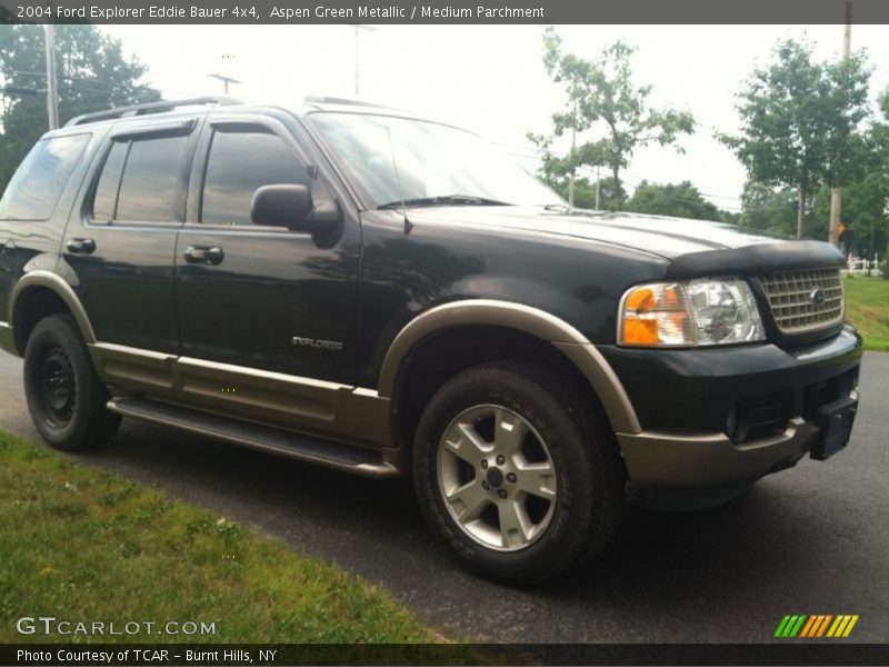 Aspen Green Metallic / Medium Parchment 2004 Ford Explorer Eddie Bauer 4x4