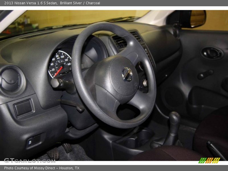 Brilliant Silver / Charcoal 2013 Nissan Versa 1.6 S Sedan