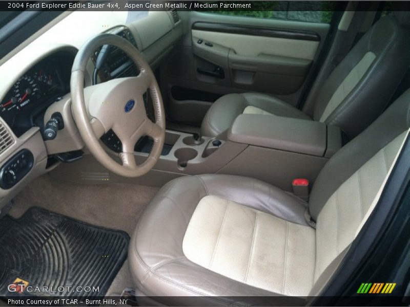 Aspen Green Metallic / Medium Parchment 2004 Ford Explorer Eddie Bauer 4x4