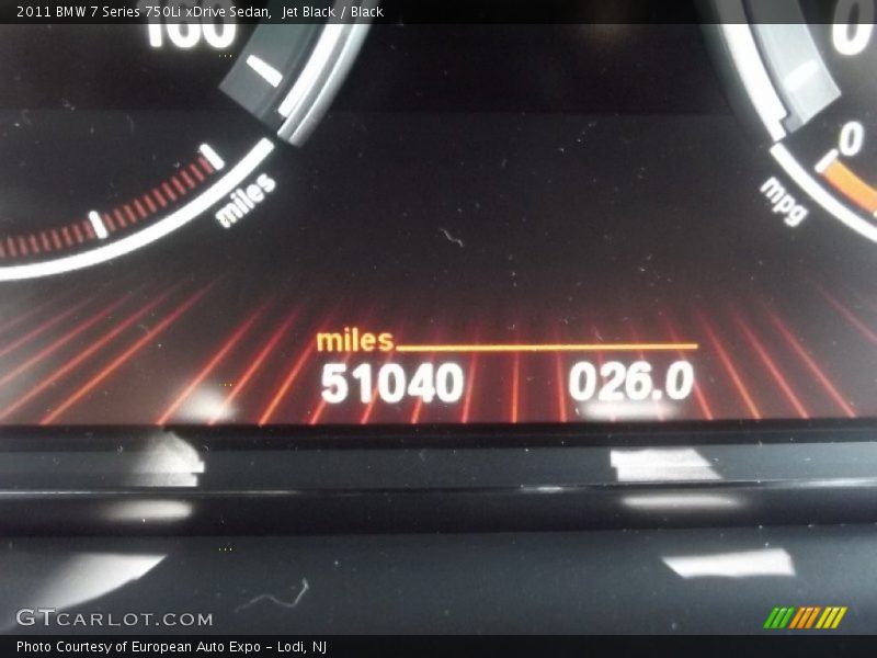 Jet Black / Black 2011 BMW 7 Series 750Li xDrive Sedan