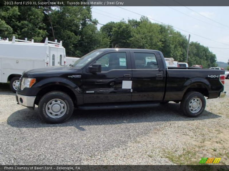 Tuxedo Black Metallic / Steel Gray 2013 Ford F150 XL SuperCrew 4x4