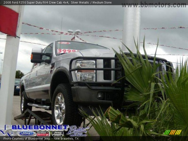 Silver Metallic / Medium Stone 2008 Ford F250 Super Duty FX4 Crew Cab 4x4