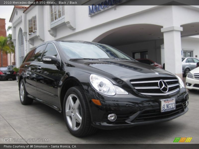 Black / Black 2010 Mercedes-Benz R 350 4Matic