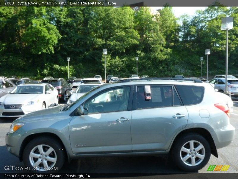 Everglade Metallic / Taupe 2008 Toyota RAV4 Limited V6 4WD