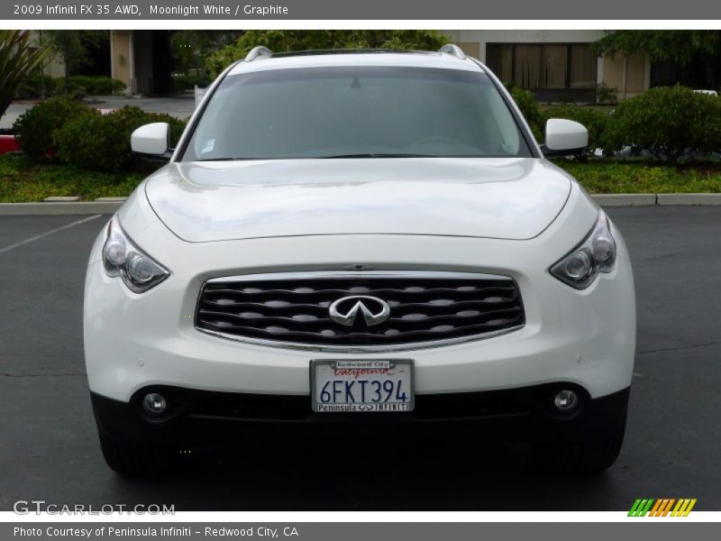 Moonlight White / Graphite 2009 Infiniti FX 35 AWD